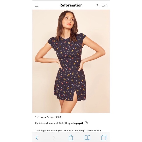 This is a new mini Reformation dress - Picture 1 of 5